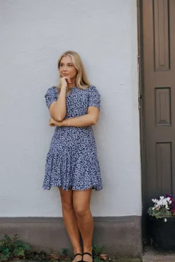 Emma Retro Flower Dress Black^PIA TJELTA Online