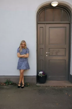Emma Retro Flower Dress Black^PIA TJELTA Online