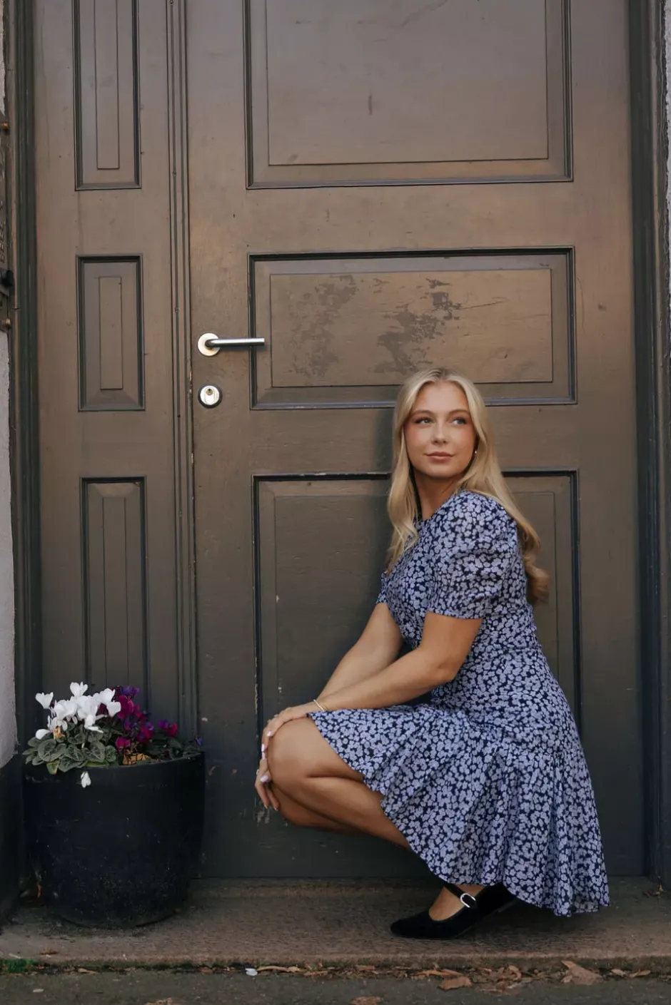 Emma Retro Flower Dress Black^PIA TJELTA Online