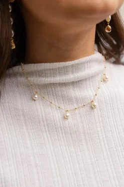 Emmy Pearl Necklace Gold^CAROLINE SVEDBOM Clearance