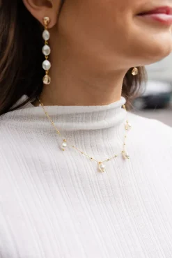 Emmy Pearl Necklace Gold^CAROLINE SVEDBOM Clearance