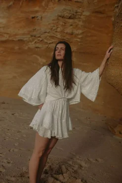 Extraordinary Sequin Skirt Shorts Offwhite^CONFETTIBIRD Fashion