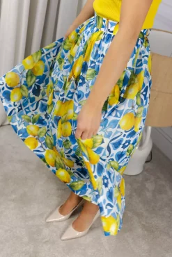 Fiia 85 V Skirt Lemon Majolica^ANDIATA Hot