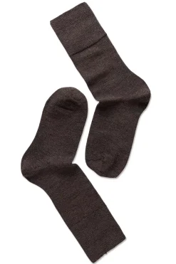 Fine Wool Comfort Top Socks Brown Melange^NOTE BY SYVERSEN Online