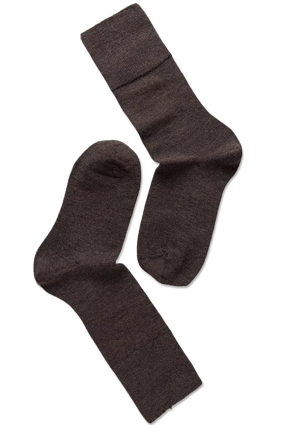 Fine Wool Comfort Top Socks Brown Melange^NOTE BY SYVERSEN Online