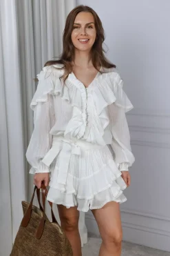 Frill Skirt Shorts Offwhite^CONFETTIBIRD New
