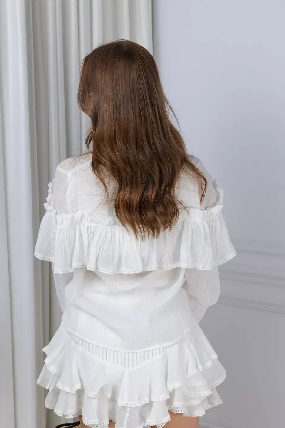 Frill Skirt Shorts Offwhite^CONFETTIBIRD New