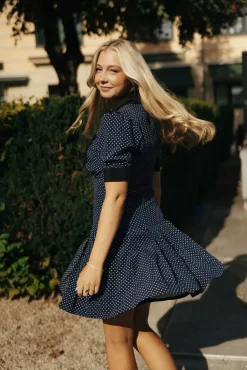 Gabby Dots Dress Blue^PIA TJELTA Hot