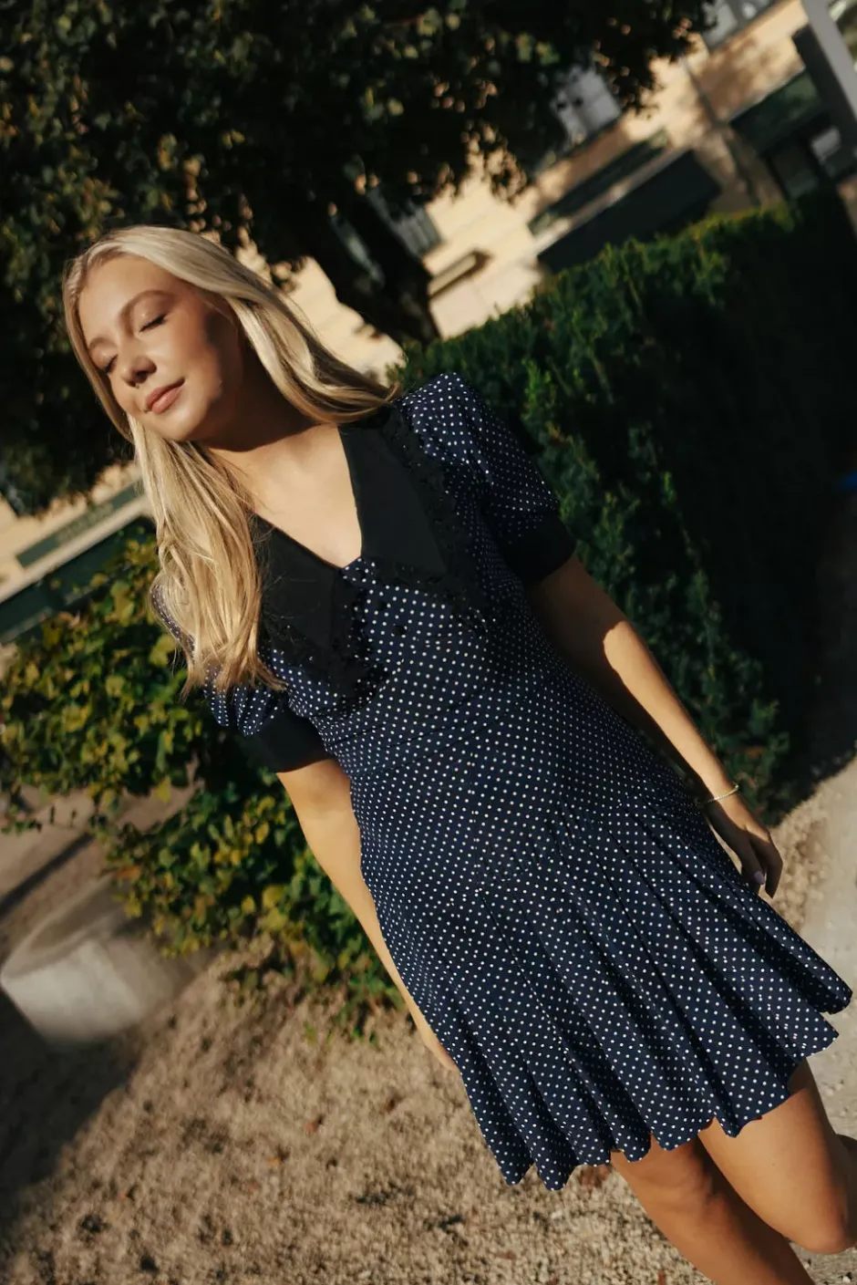 Gabby Dots Dress Blue^PIA TJELTA Hot