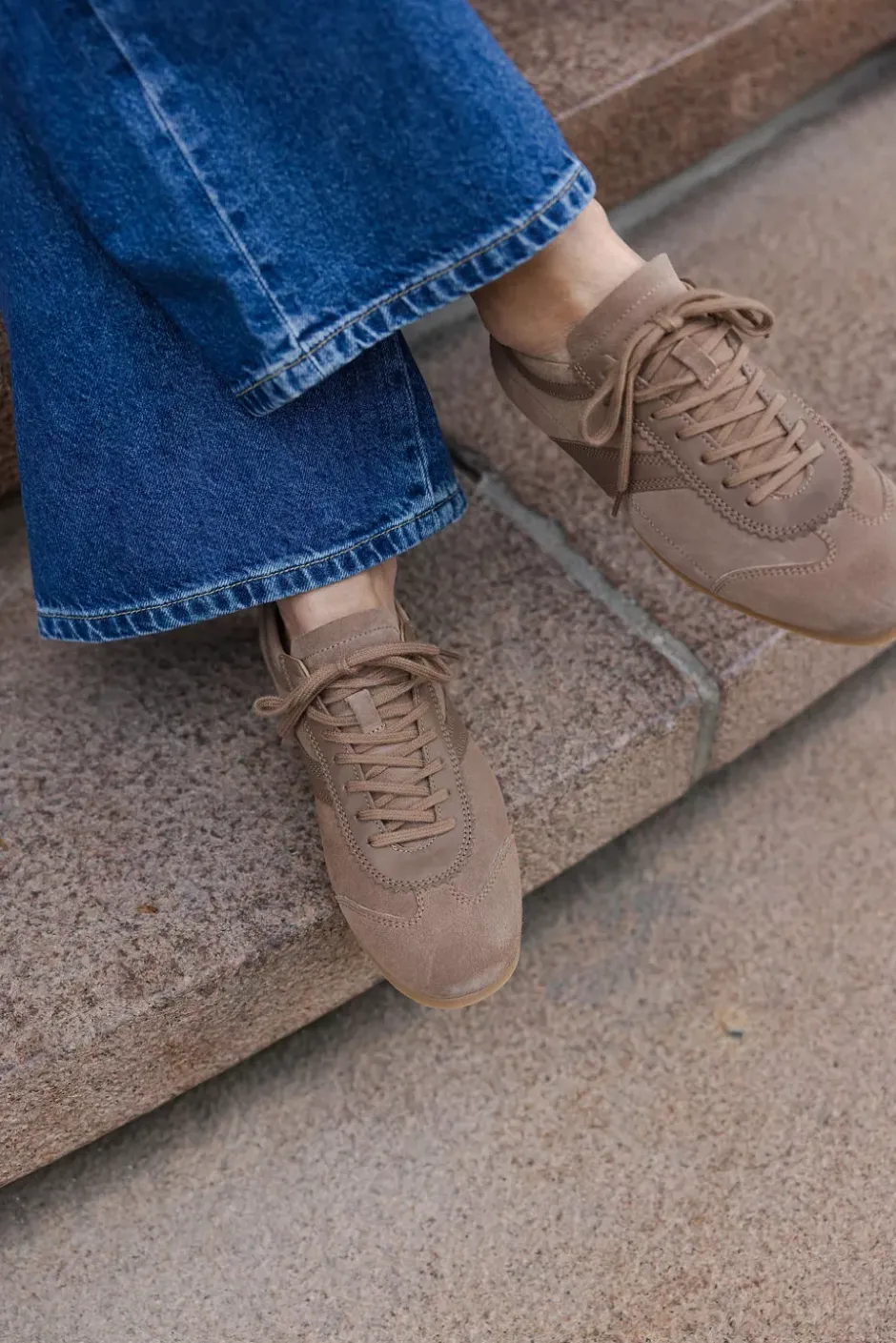 Ghost Suede/Leather Sneakers Taupe^JIM RICKEY Best