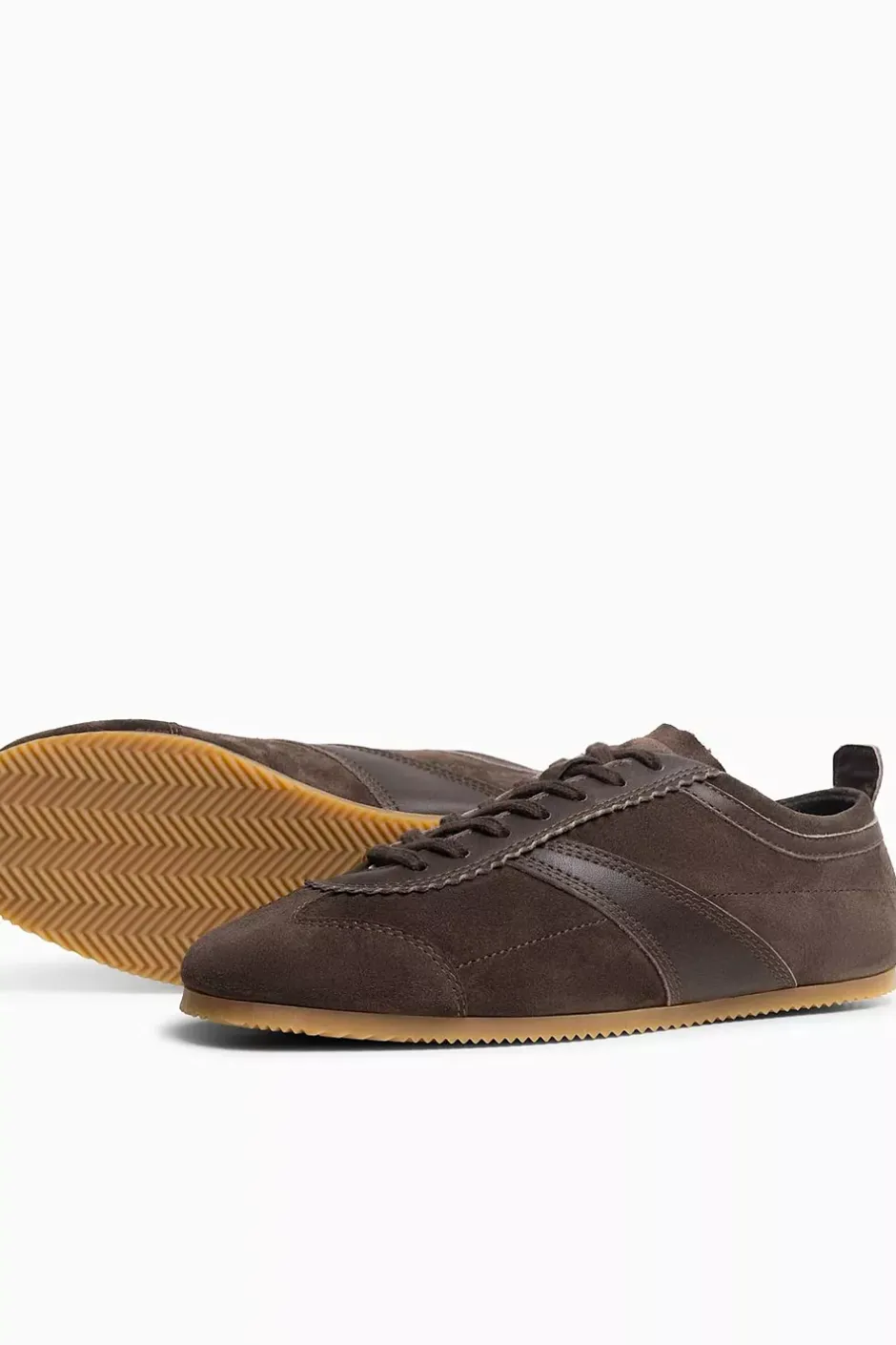 Ghost Suede/Leather Sneakers Truffle^JIM RICKEY Discount