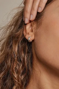 Gianna Small Hoops Silver^ENAMEL COPENHAGEN Clearance