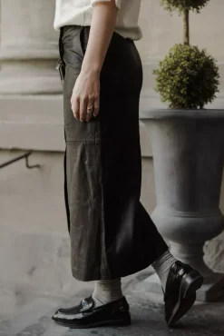 Gitta MV Leather Wrap Skirt Black^CARMA Best