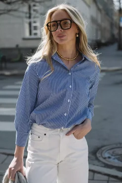 Gossip Shirt Blue Stripes^HIIL STUDIO Sale