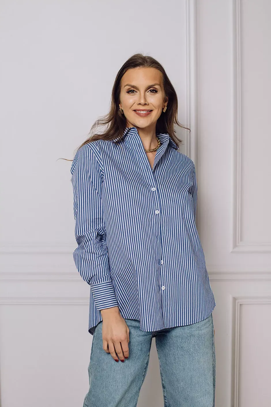 Gossip Shirt Blue Stripes^HIIL STUDIO Sale