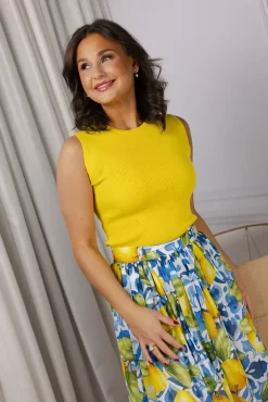 Griet R Knit Top Lemon Curd^ANDIATA Clearance