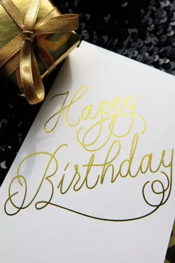 Happy Birthday White A6^CARDSOME New