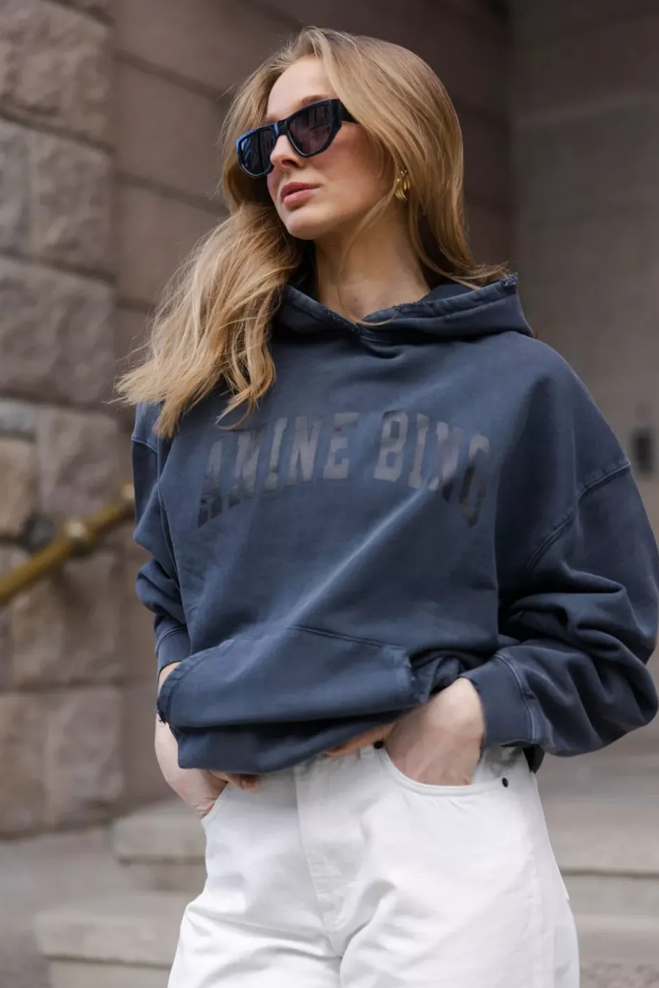 Harvey Sweatshirt Dark Washed Black^ANINE BING Outlet