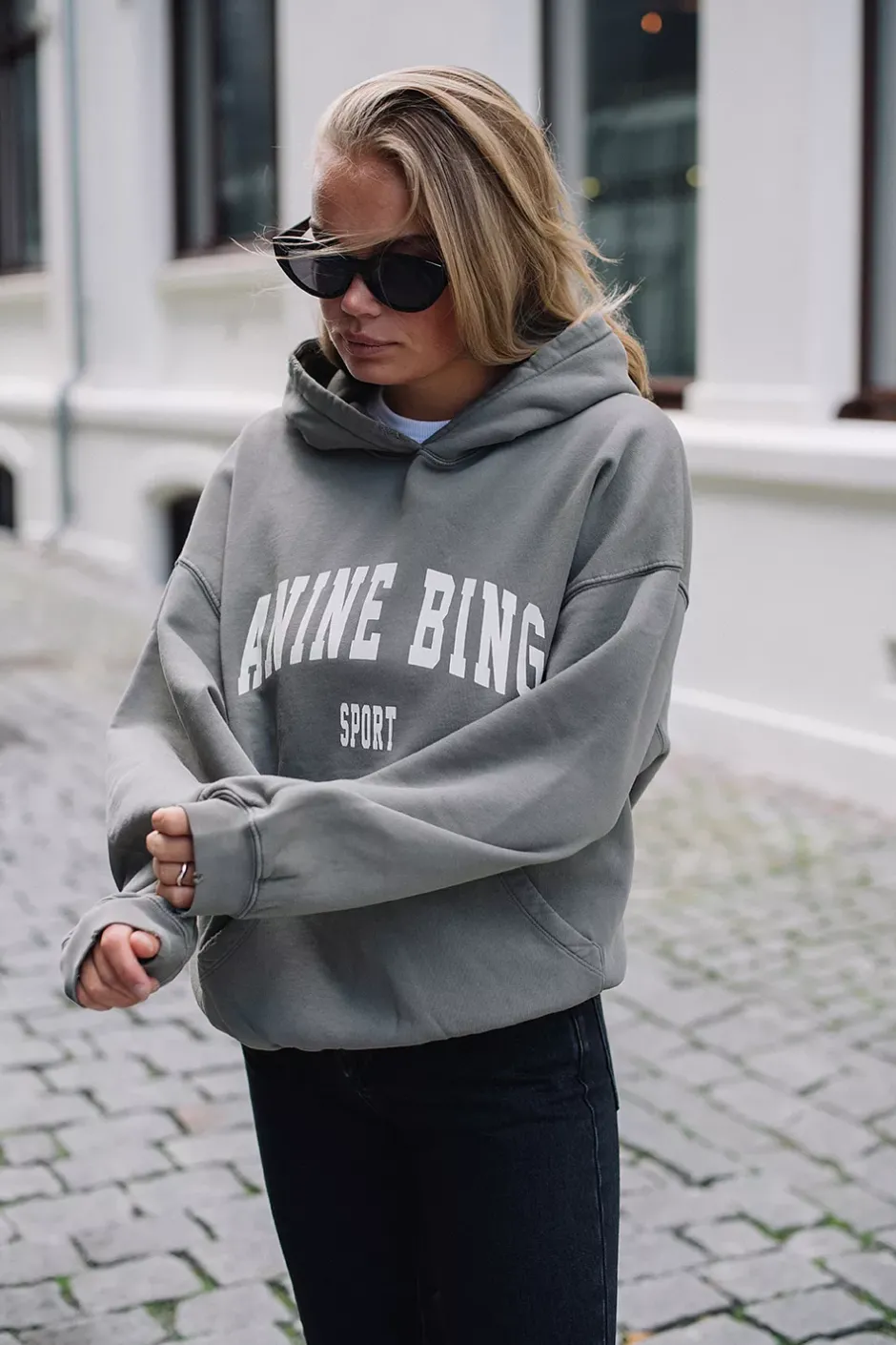 Harvey Sweatshirt Dusty Olive^ANINE BING Clearance
