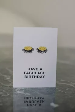 Have A Fabulash Birthday A6 White/Glitter^CARDSOME Online