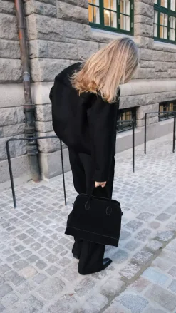 x Jim Rickey HiiL Tote Suede Black^HIIL STUDIO New