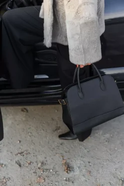 x Jim Rickey HiiL Tote Grained Black^HIIL STUDIO Clearance
