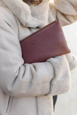 x Jim Rickey HiiL Pouch Grained Burgundy^HIIL STUDIO Outlet