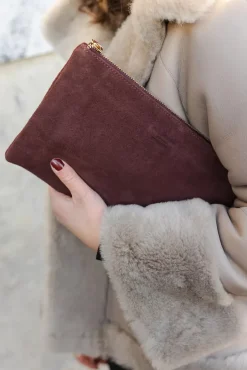 x Jim Rickey HiiL Pouch Suede Burgundy^HIIL STUDIO Sale