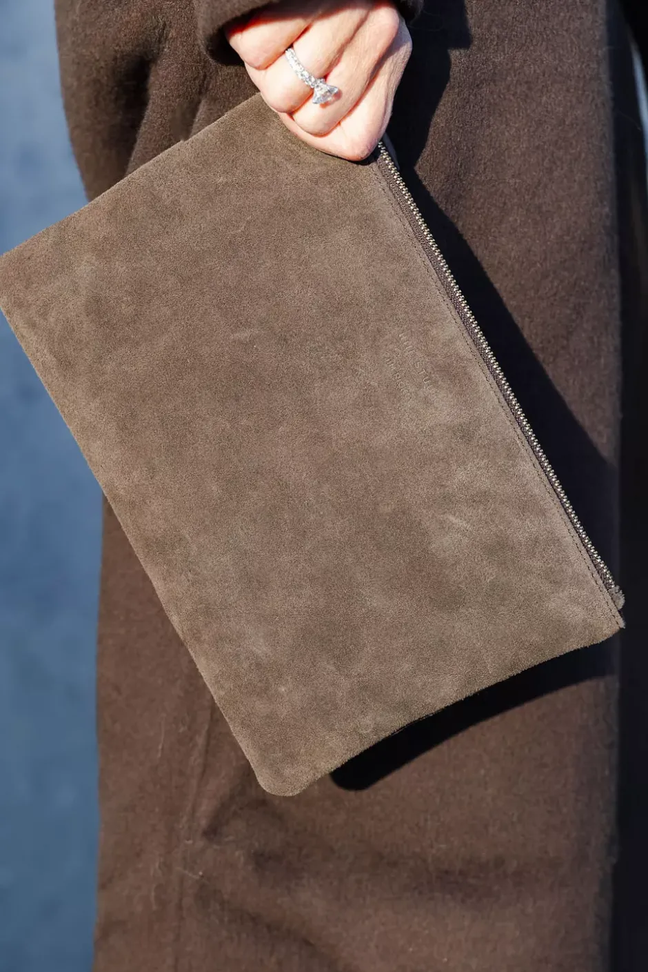 x Jim Rickey HiiL Pouch Suede Brown^HIIL STUDIO Online