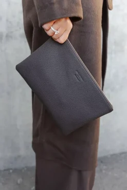 x Jim Rickey HiiL Pouch Grained Brown^HIIL STUDIO Discount
