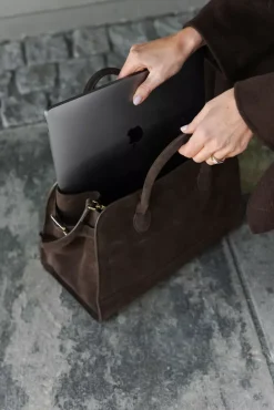 x Jim Rickey HiiL Tote Suede Brown^HIIL STUDIO Fashion