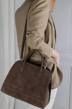 x Jim Rickey HiiL Tote Suede Brown^HIIL STUDIO Fashion