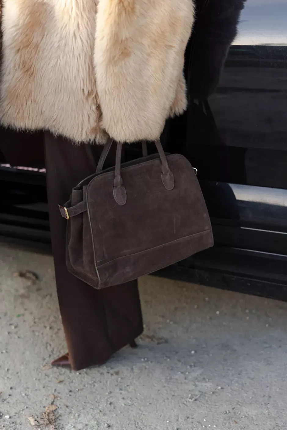 x Jim Rickey HiiL Tote Suede Brown^HIIL STUDIO Fashion
