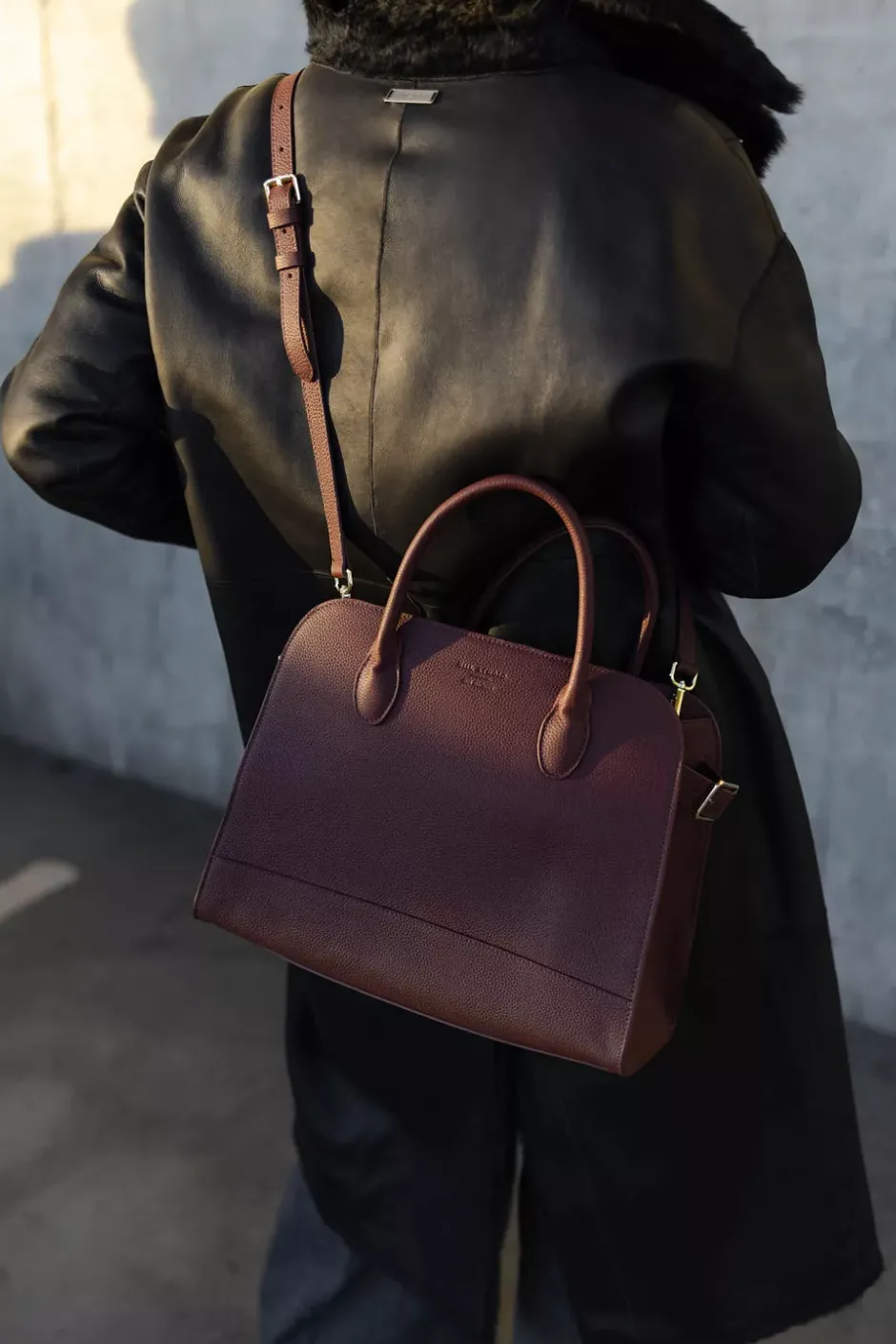 x Jim Rickey HiiL Tote Grained Burgundy^HIIL STUDIO Hot