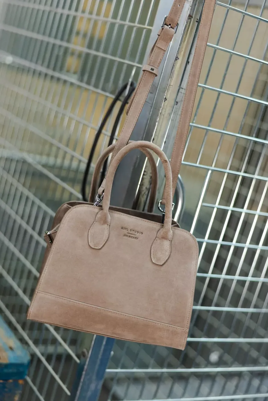 x Jim Rickey HiiL Tote Small Suede Elephant^HIIL STUDIO Outlet