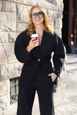 Hilde Blazer Black^CARMA COLLECTION New