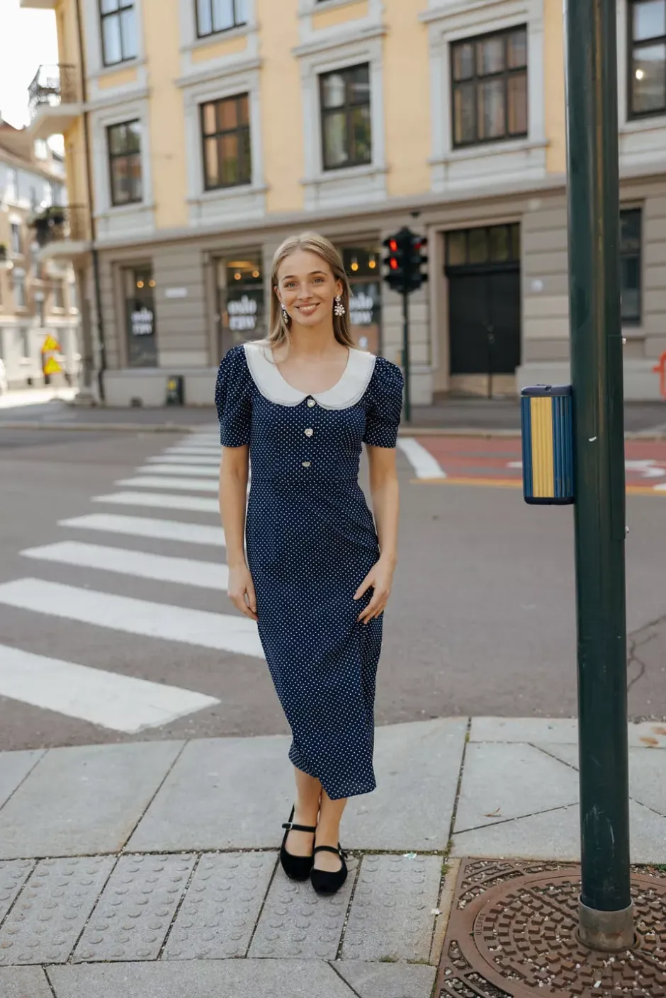 Hope Dots Dress Blue^PIA TJELTA New