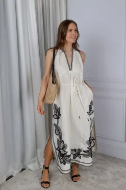 In The Spirits Long Dress Vanilla^SCARLETT POPPIES Best