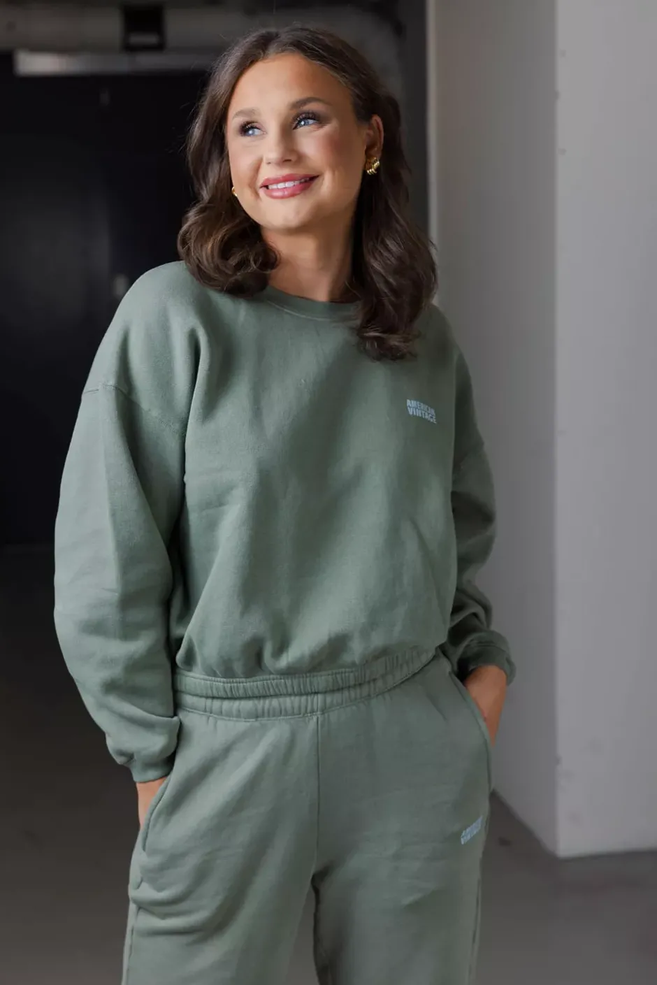 Izubird Crewneck Vintage Clay^AMERICAN VINTAGE Hot
