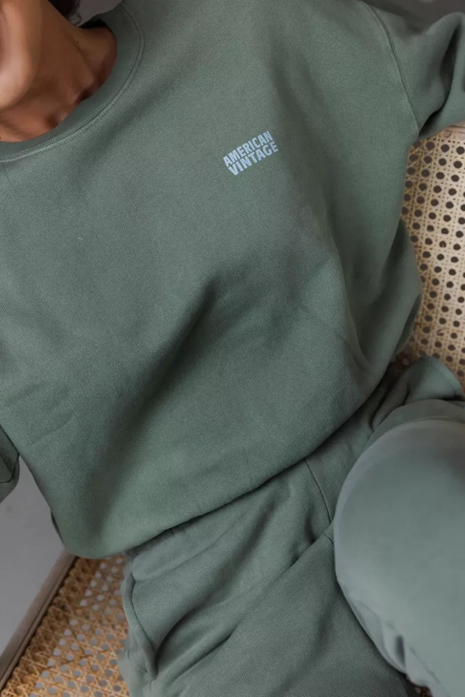 Izubird Crewneck Vintage Clay^AMERICAN VINTAGE Hot