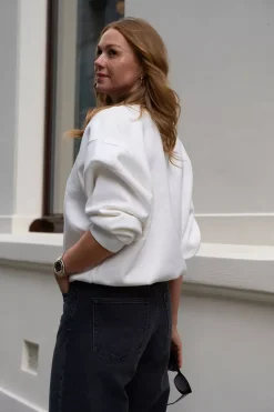 Jaci Sweatshirt Monogram Ivory^ANINE BING Online