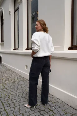 Jaci Sweatshirt Monogram Ivory^ANINE BING Online