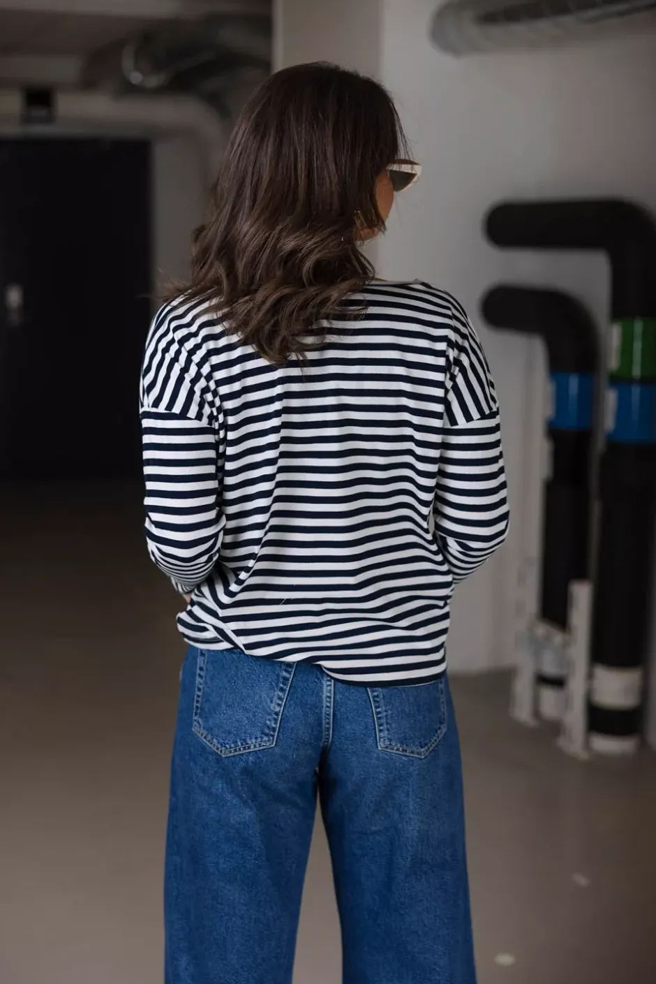 Jane Tee Navy/Off White^HIIL STUDIO Clearance