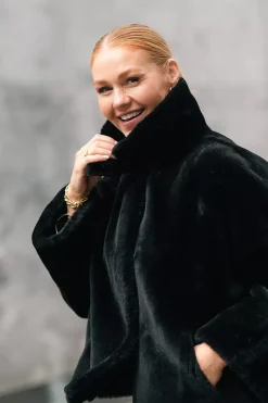 Jayda Jacket Merinillo Straigh Hair Black^UTZON Fashion