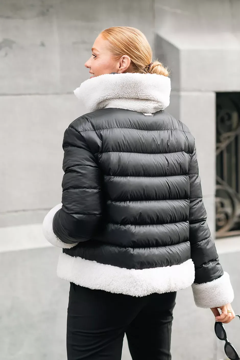 Jo Jacket Duvet/Lacon Curly Black/White Dijon^UTZON Outlet