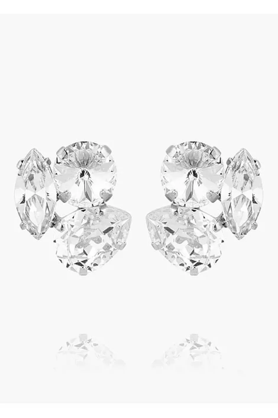 Jolie Earrings Rhodium Crystal^CAROLINE SVEDBOM Fashion