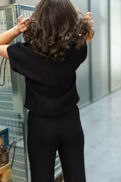 Jollie Top Black Crinkle^ANINE BING Sale