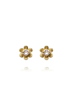 Juni Stud Earrings Gold Crystal^CAROLINE SVEDBOM Best