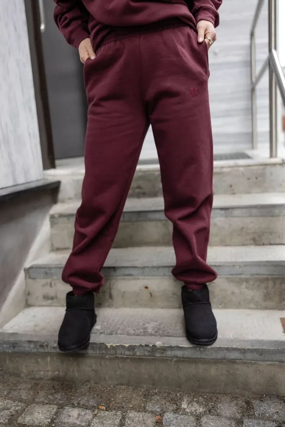 Karter Jogger Dark Burgundy^ANINE BING Hot