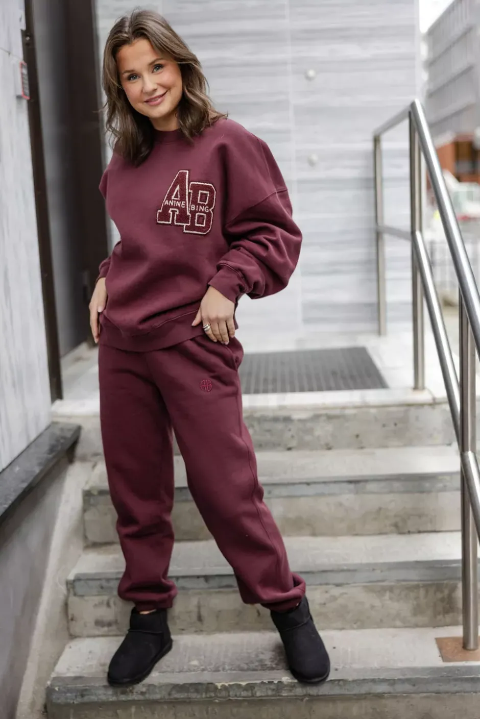 Karter Jogger Dark Burgundy^ANINE BING Hot